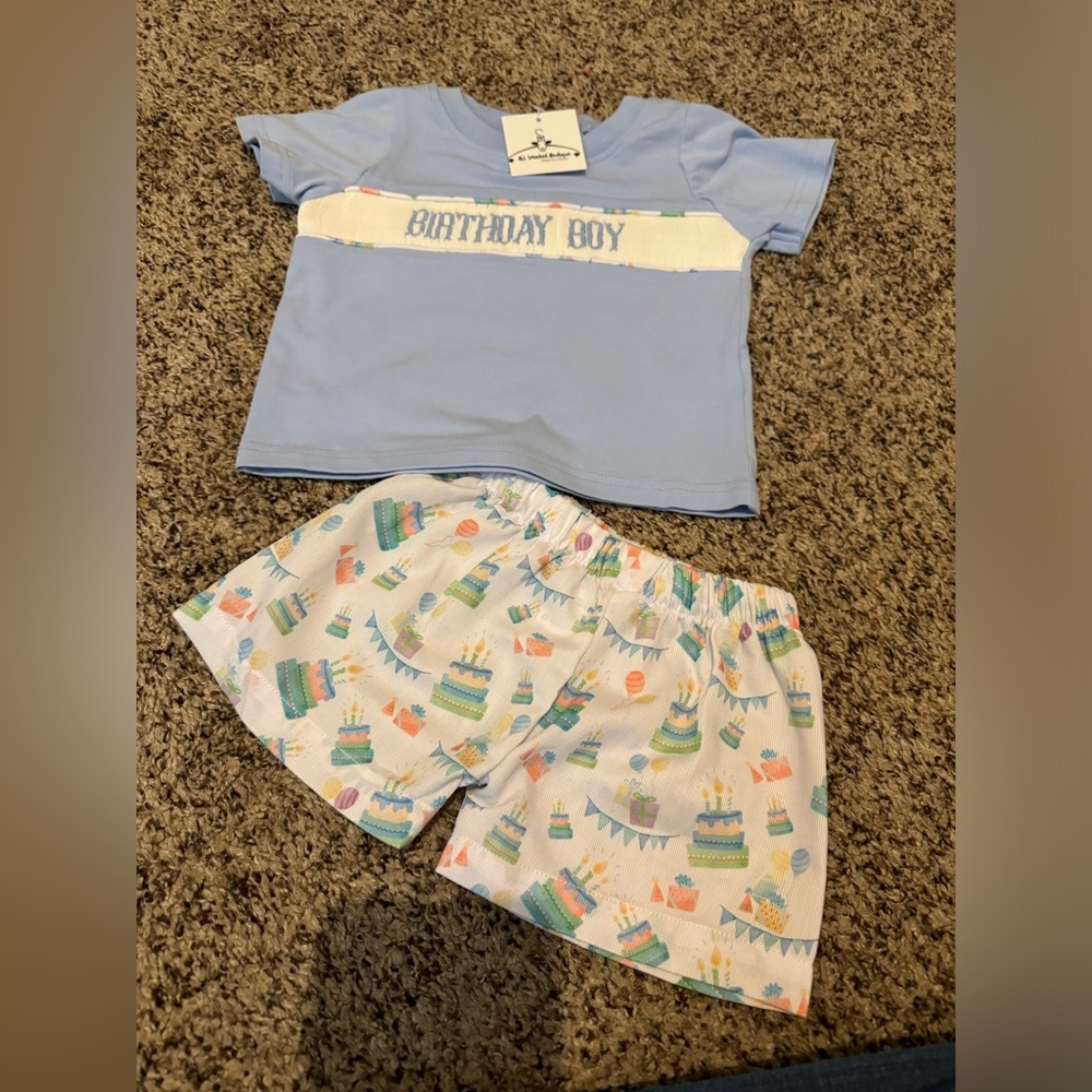 Birthday Boy Smocked outfit